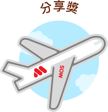 分享獎：台北日本單人來回機票