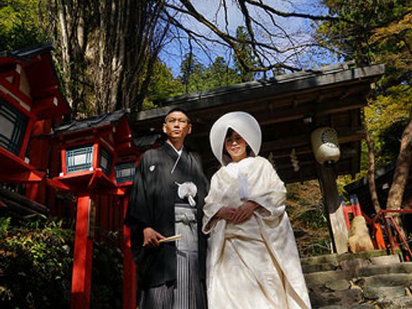 到貴船神社參加日本傳統婚禮 神前結婚式 讓人徹底感受日本的傳統文化 好夢幻 好莊嚴 快樂雲 8738