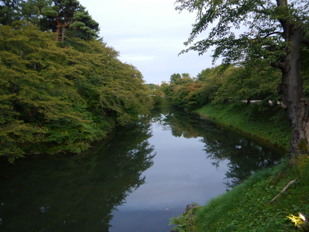 弘前城裡面的水道
