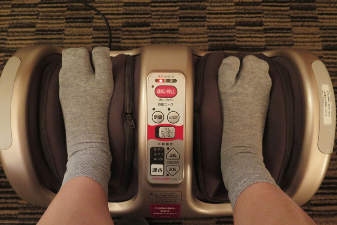 飯店還準備了替換襪子，讓你足部按摩可以穿上，衛生感十足！