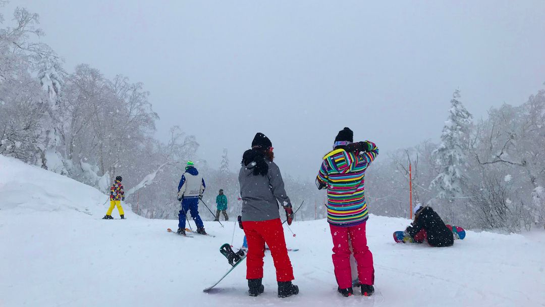 平走雪地時，Ski可以不用拖雪具，平行向前滑動；而藉由滑坡產生移動的Snowboard，則需要拆板步行
