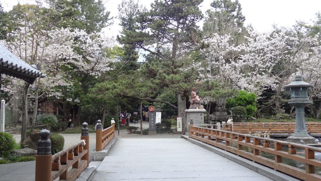 靈山寺滿滿人海，在日本可是很知名的