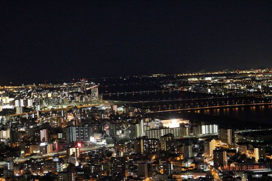 日本 大阪 梅田藍天大廈 空中庭園展望台 超美的夜景 日本 關西 旅行酒吧