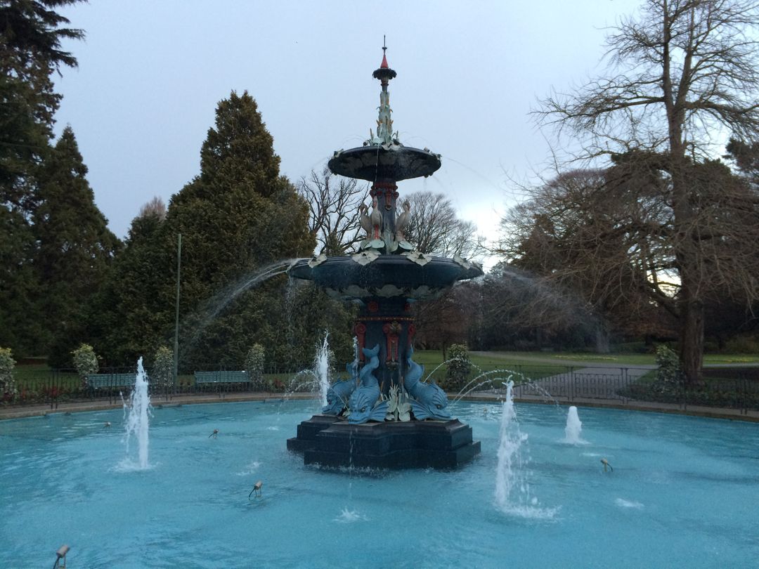 &nbsp; Christchurch Botanic Gardens內的Peacock Fountain&nbsp;&nbsp;