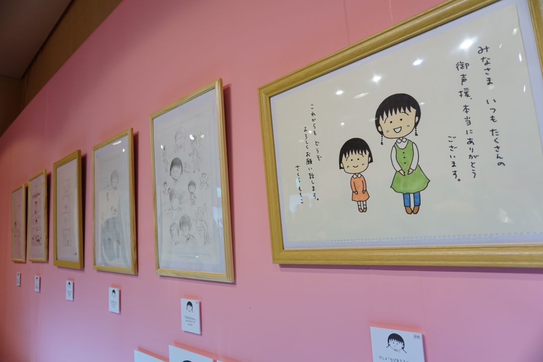 現場展示許多櫻桃子老師手繪作品
