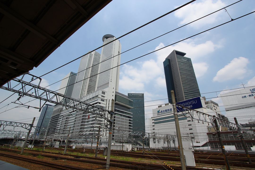 名古屋車站，天氣不錯