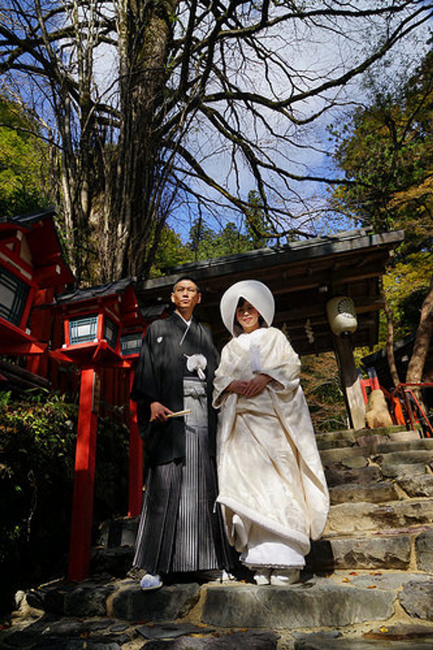 到貴船神社參加日本傳統婚禮 神前結婚式 讓人徹底感受日本的傳統文化 好夢幻 好莊嚴 日本 關西 旅行酒吧