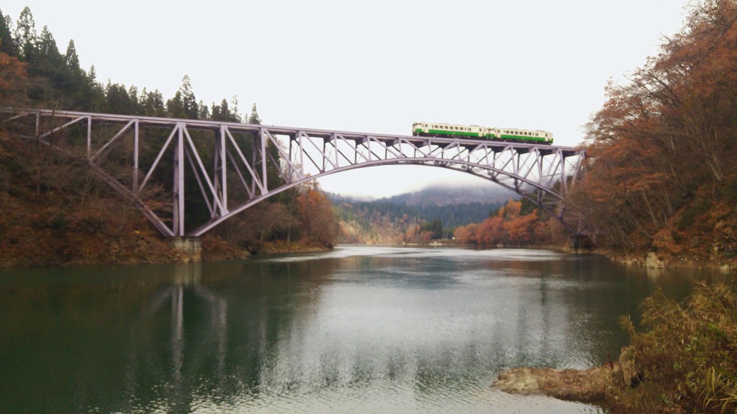 日本福島旅遊 Jr只見線第一鐵橋鐵道攝影 日本 東北 旅行酒吧